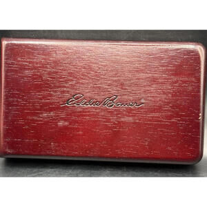 Eddie Bauer Cribbage Board, Folding, Original Box, Vintage Org Papers, No Cards